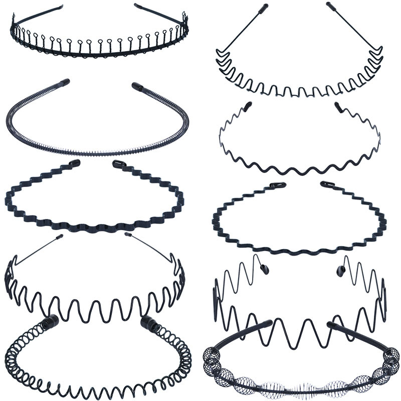 Korean hair bands and headwear, simple toothed headbands, hair clips for makeup and face washing, hair bands, combs, long-toothed anti-slip hair holes, hair bands details Picture