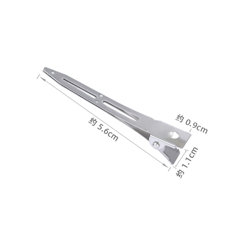 Hand-pushed corrugated flat-mouth hair straightener, bun hair straightener, duckbill straightener, medium-sized long-mouth perm, 6 cm single-fork zoned hair straightener for women details Picture