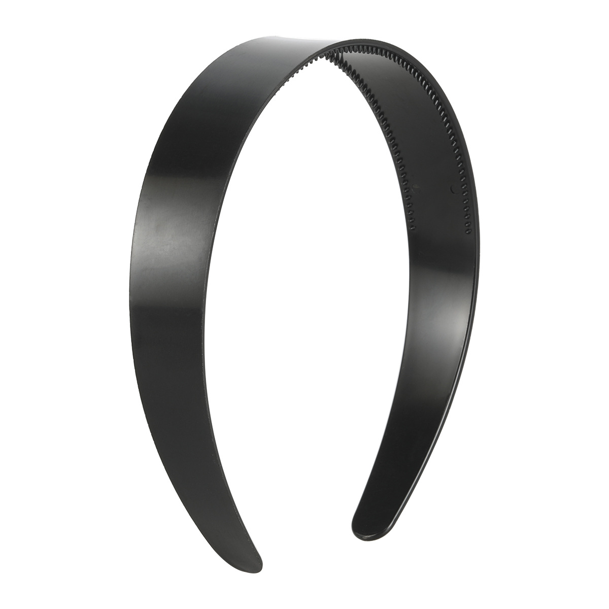 Toothed ABS plastic rough hair band, extended black fully wrapped fabric hair band base with anti-slip teeth, DIY accessory and jewelry Item Picture