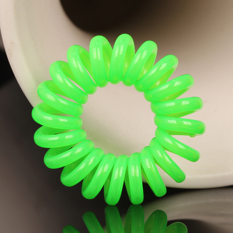 Korean large-sized phone ring, hair band, hair tie, telephone line, rubber band, hair accessory, hair updo, small accessory Specification image