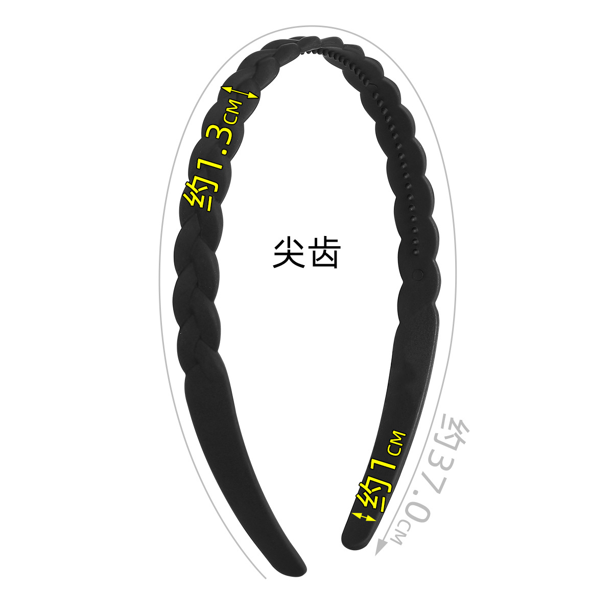 The new popular "Little M" hairband for women to wash their faces, the small hair hole headband, the bangs hairpin, is simple and versatile, with anti-slip and toothed features Application Scenario