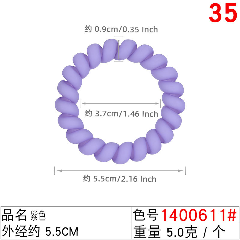Autumn and winter new products: Purple wisteria telephone line hair band, milk purple elastic band, women's hair tie, and purple leather band accessories undefined