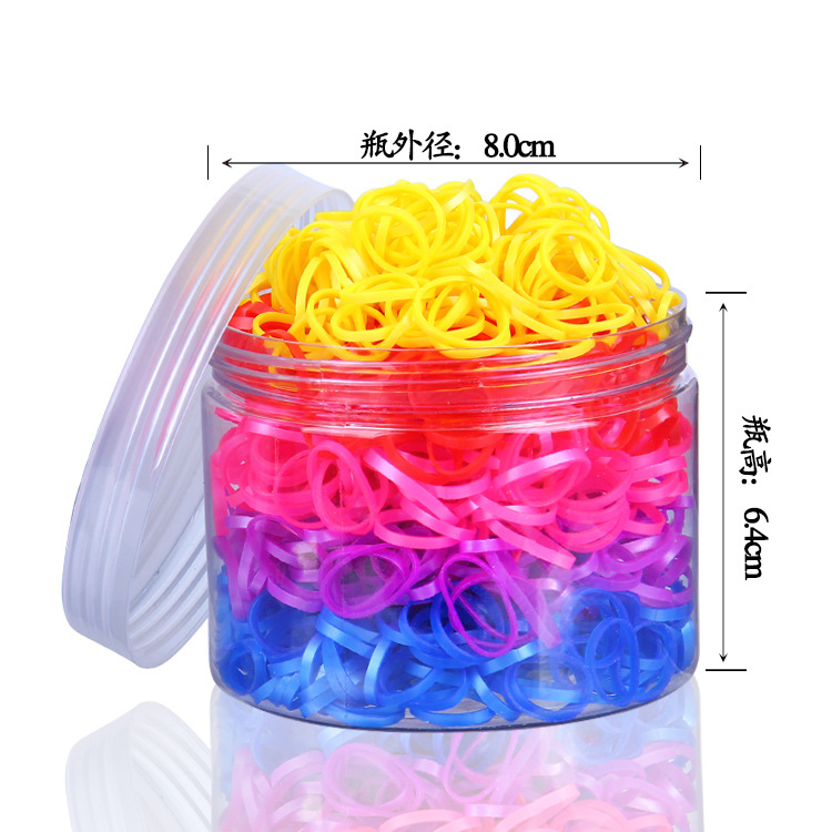 Disposable rubber band for women's hair ties, black high-elasticity hair bands, adult and children's hair ties and headwear Specification image