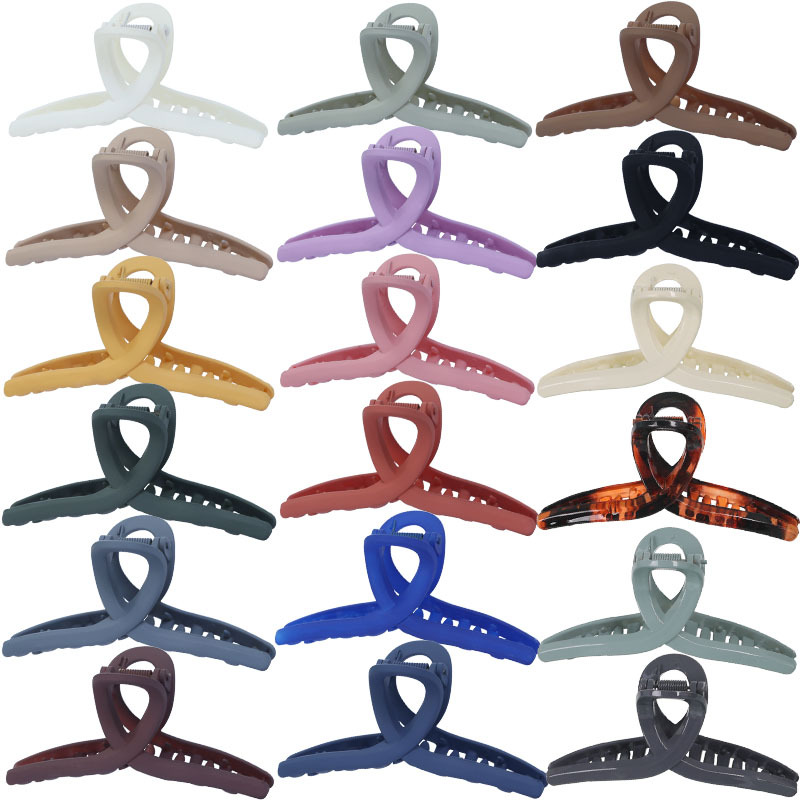 The popular cross-grab clip, simple split hairpin for women, 11, back of the head ponytail clip, new Instagram shark clip full image