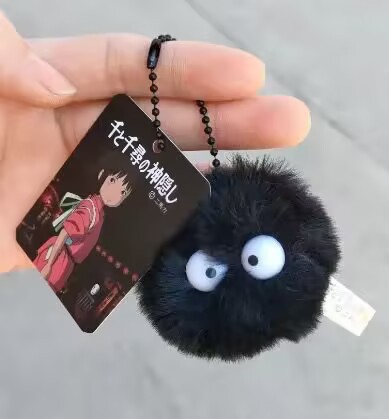 Factory direct sales of small coal ball pendants, hairball keychains, wholesale of INS fashion bags, dust clothes, accessories and hanging ornaments undefined
