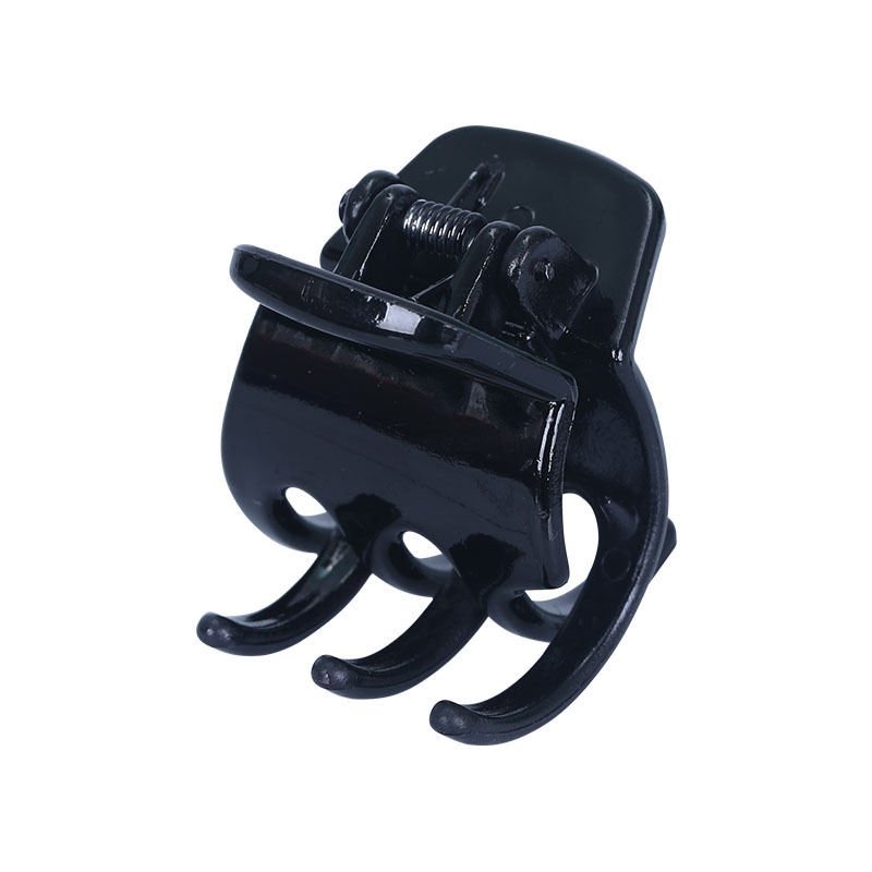3.5cm tall ponytail 3-toothed claw clip, a magic tool for fixing, small claw clip, hair accessory, hairpin, shark clip at the back of a woman's head Item Picture