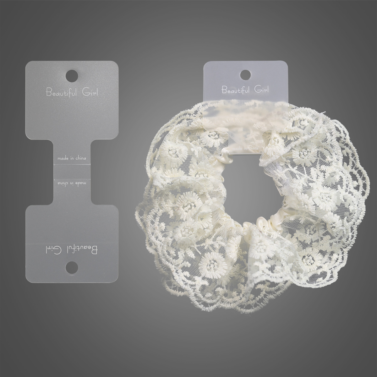 A collection of grey folded cardstock, Korean-style hair band accessories, hair clips, hair strings, cardstock, diy headwear accessories, and cards full image