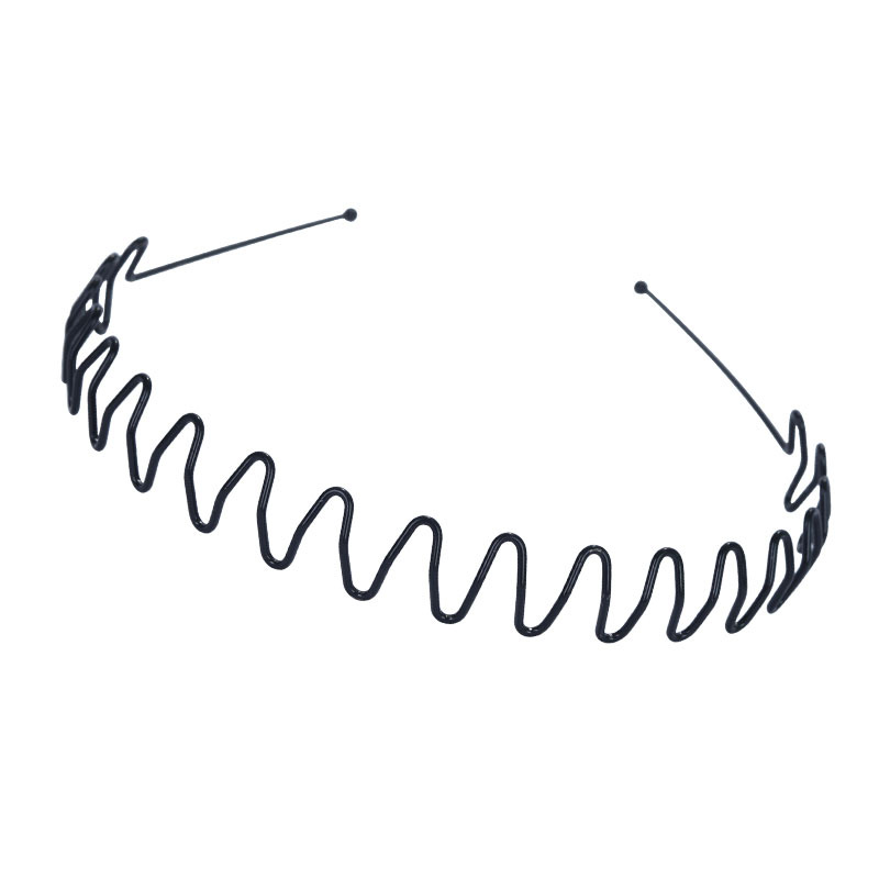 Invisible men's hairband, trendy men's and women's face-washing headband, internet-famous big wavy bangs, sporty hairpin, back of the head, wavy hair hole Item Picture