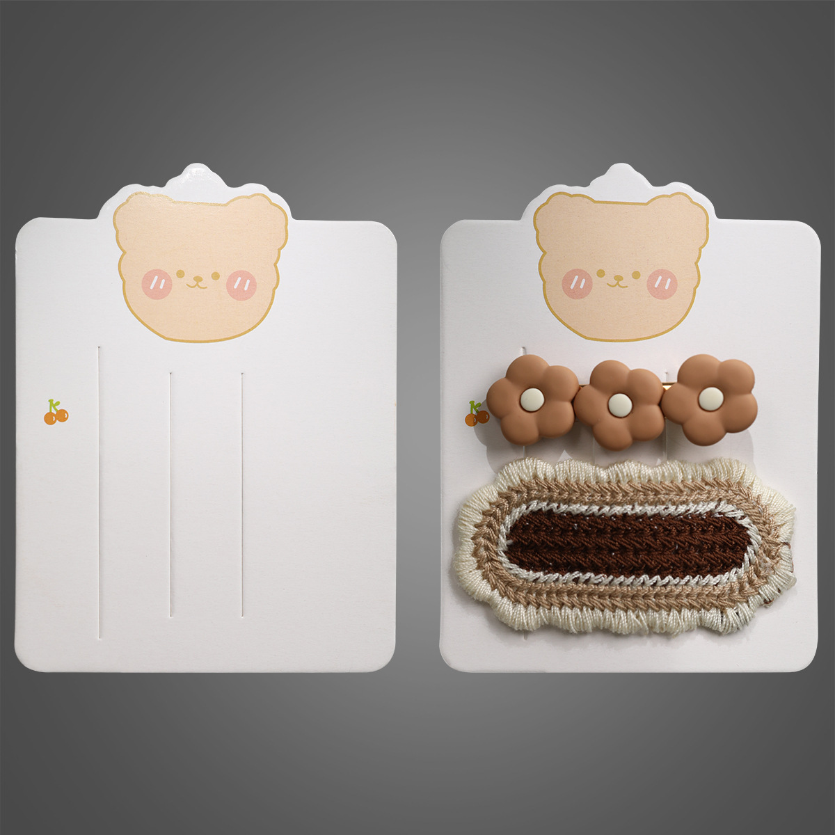 8*10.7cm hairpin packaging card, fashionable Korean-style hairpin card paper, diy handmade paper card in physical store full image