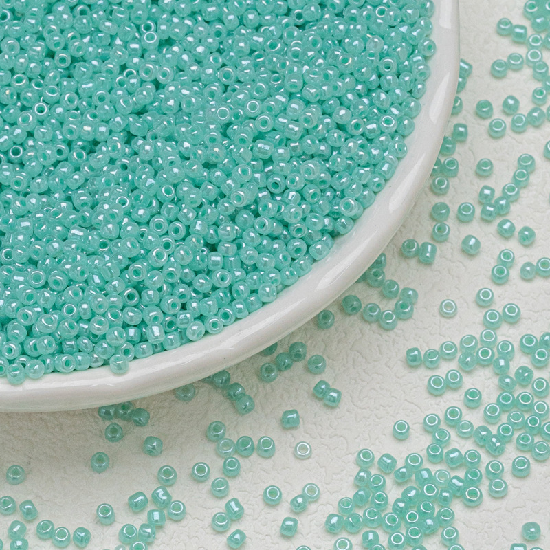 3mm colored candy, glass, rice beads, cream beads, diy handmade materials, loose beads, bracelet, necklace, small accessories, beading undefined
