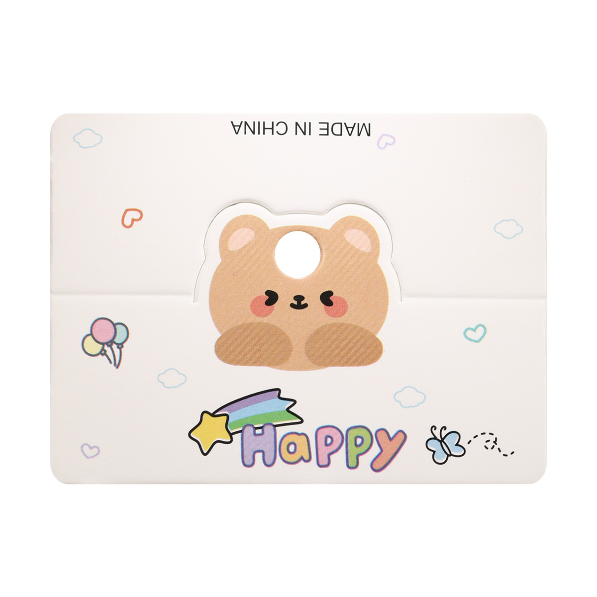 8*6 hair clip card paper, cute Korean-style hair band card, hair accessory diy packaging, 100 pieces per bundle, packaging tag Item Picture
