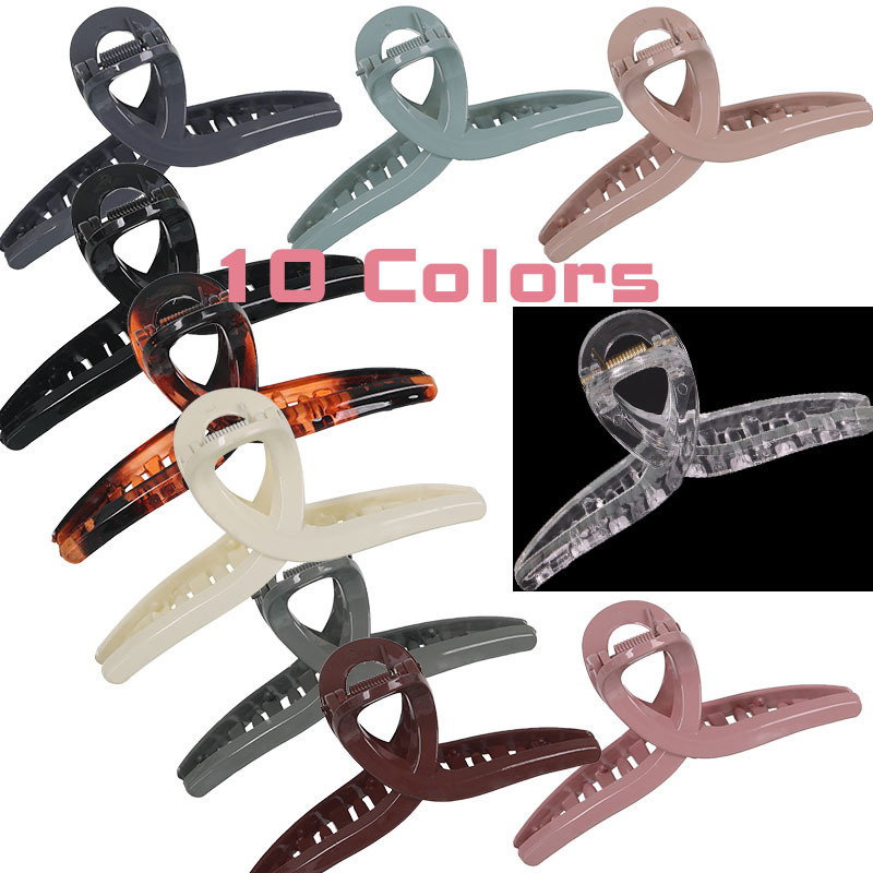 The popular cross-grab clip, simple split hairpin for women, 11, back of the head ponytail clip, new Instagram shark clip details Picture