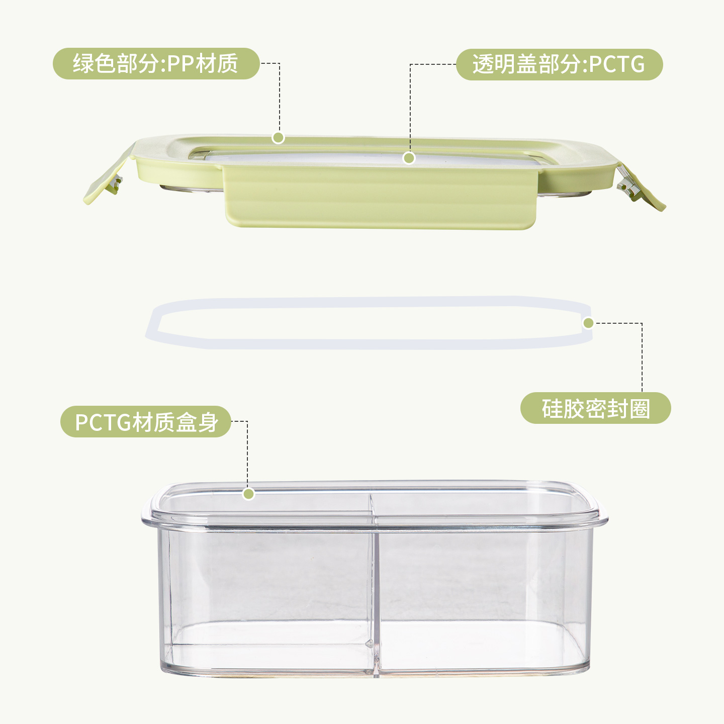 保鲜盒、饭盒实物图