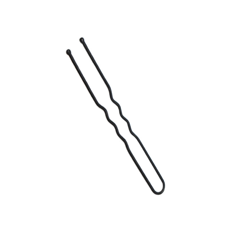 Black metal U-shaped hairpin, a must-have for fixing women's bun hair, a diy U-shaped hairpin headwear Item Picture