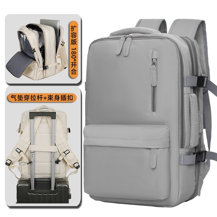 2024 New men's backpack, large-capacity business trip bag, waterproof multi-functional computer bag, casual travel schoolbag full image