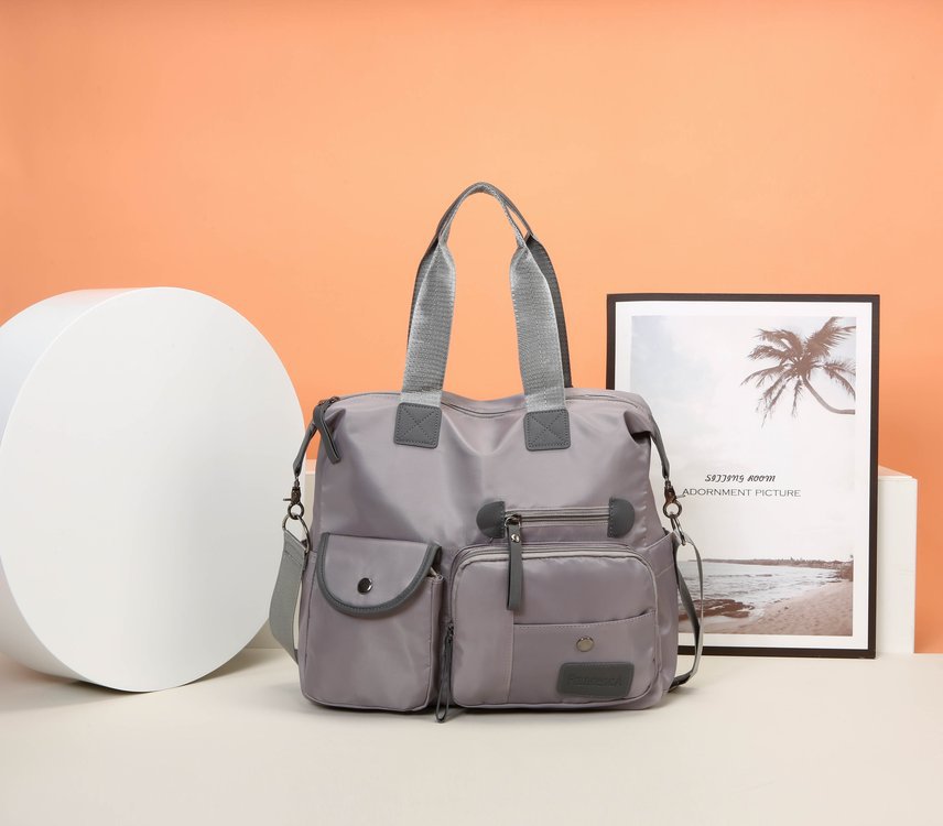 Cross-border 2024 new style European and American fashionable women's bag, nylon mommy bag, large capacity single-shoulder crossbody travel bag undefined