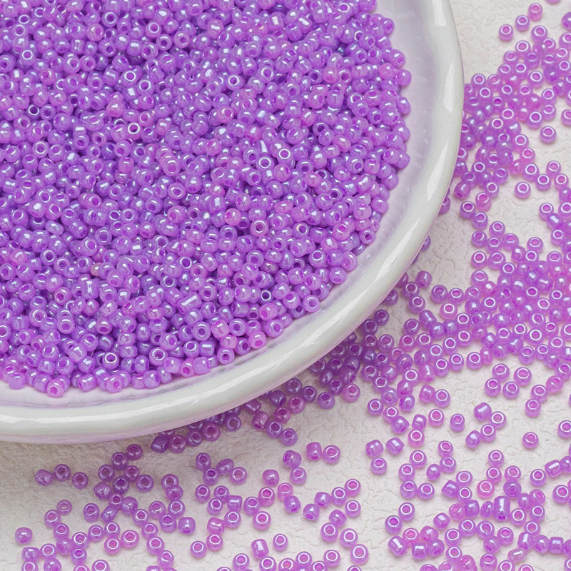3mm colored candy, glass, rice beads, cream beads, diy handmade materials, loose beads, bracelet, necklace, small accessories, beading undefined