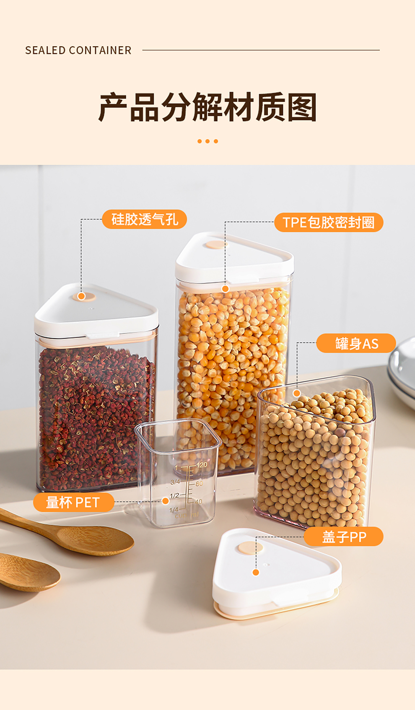 (CL) 26Q2# 86677 треугольный герметичный костюм 450ml*2+650ml*2+800ml*2 hd pic 10