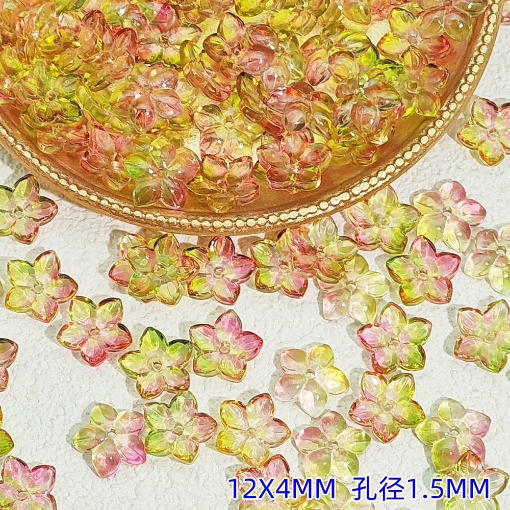 Best-selling dreamy glazed colored ancient-style hydrangea jewelry diy hairpins, bracelets, necklaces, small flower material accessories undefined