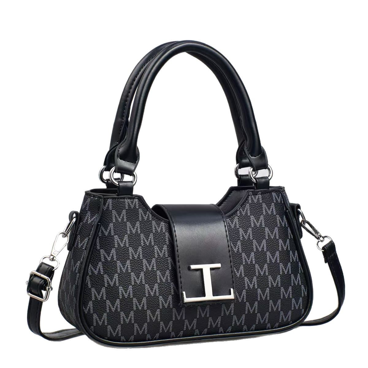 Spring and summer new versatile single-shoulder crossbody bag, Korean-style elegant middle-aged women's bag, mom's bag, simple and trendy handbag, large bag Item Picture