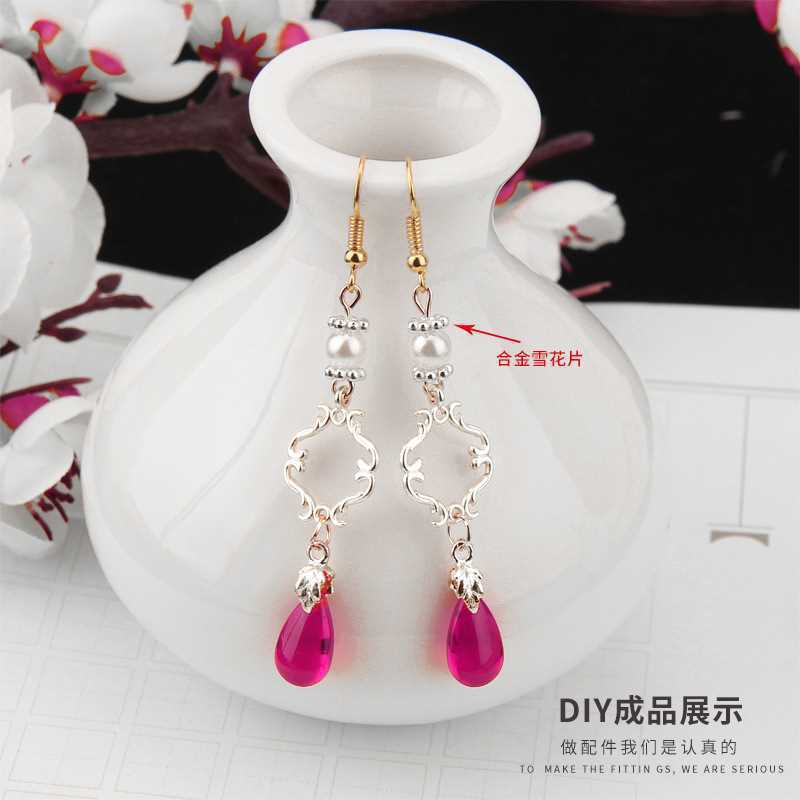 4mm/6mm snowflake spacer, flower stand, petal diy handmade jewelry accessories, bracelet, necklace, beaded and loose beaded materials Specification image
