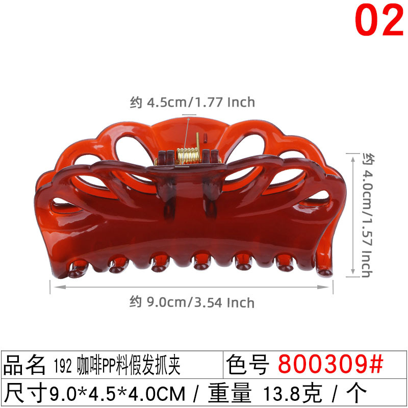 Xuchang tiger-mouth wig clamps, large, medium and small ponytail false hair clamps, fluffy small claw clamps, European and American chemical fiber high ponytail clamps undefined