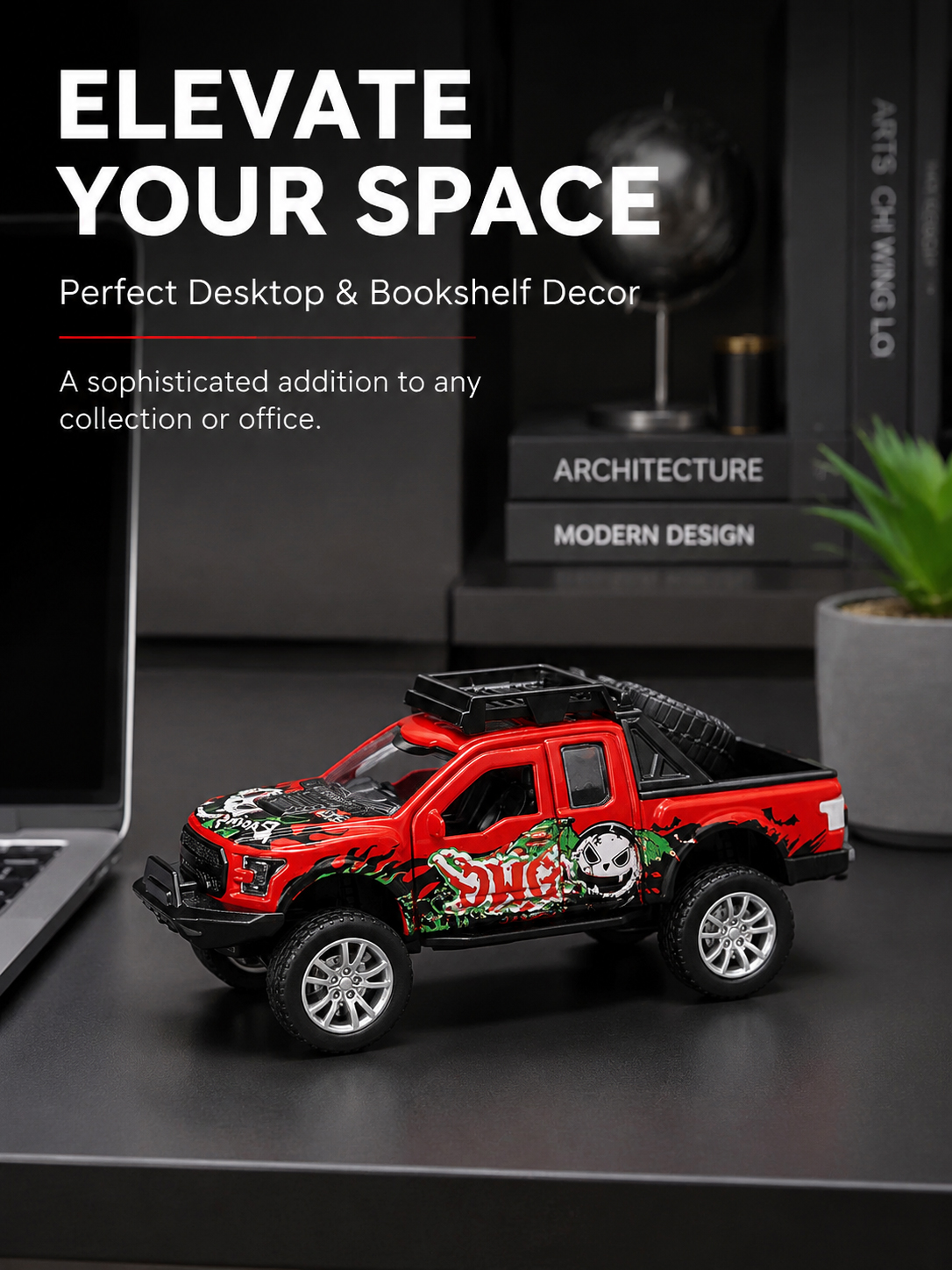 1:32 alloy off-road pickup truck F150, Rebound, door opening, lighting, music, gift and collection pic 4