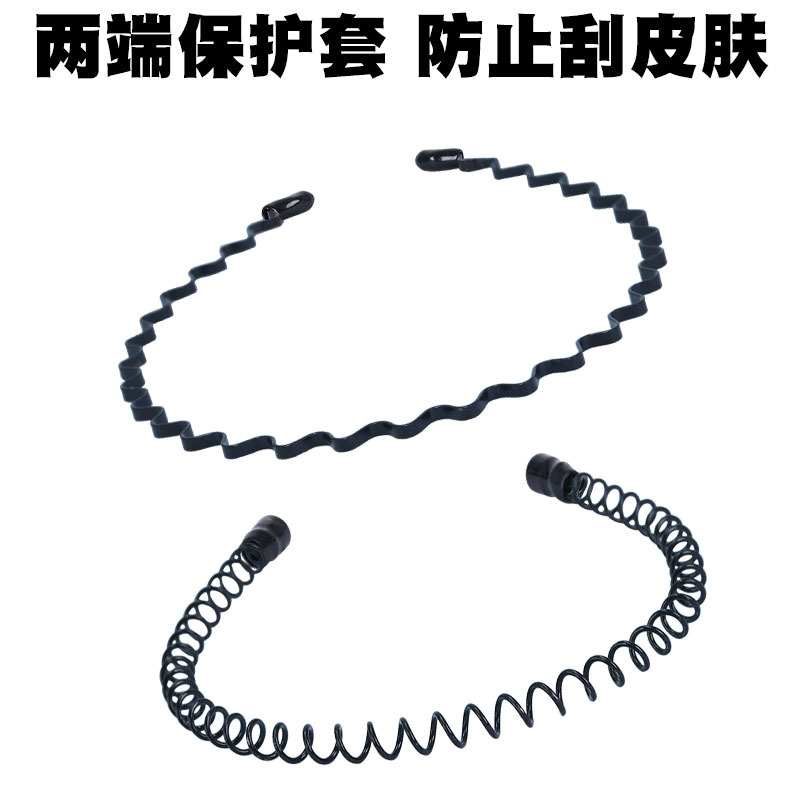 Korean hair bands and headwear, simple toothed headbands, hair clips for makeup and face washing, hair bands, combs, long-toothed anti-slip hair holes, hair bands Specification image