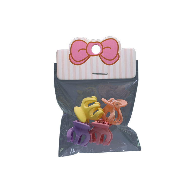 Flat-mouthed card bag collection ~ Children's hair tie and hair clip dual-purpose card paper headwear card hair accessory packaging bag Item Picture
