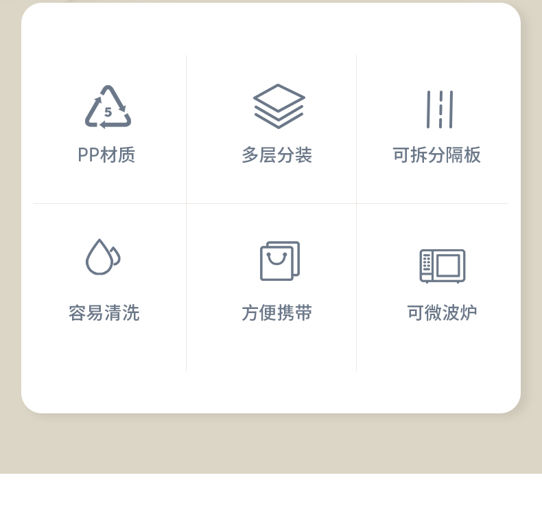 【CL】25Q4#6746-6747-6748 美集单层/二合一/三合一饭盒 粉+黄+蓝 混详情2