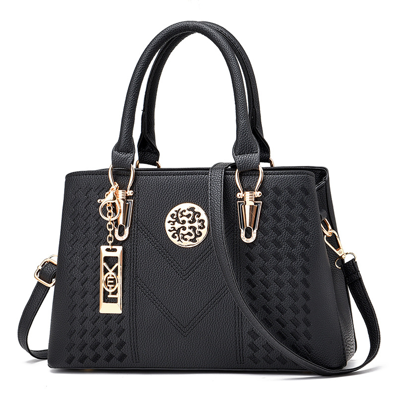 2025 Large-capacity handbag, trendy and fashionable women's bag, middle-aged mother's bag, high-end, elegant and versatile, single-shoulder crossbody bag undefined