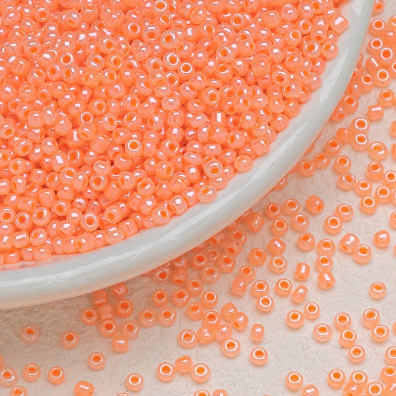 3mm colored candy, glass, rice beads, cream beads, diy handmade materials, loose beads, bracelet, necklace, small accessories, beading undefined