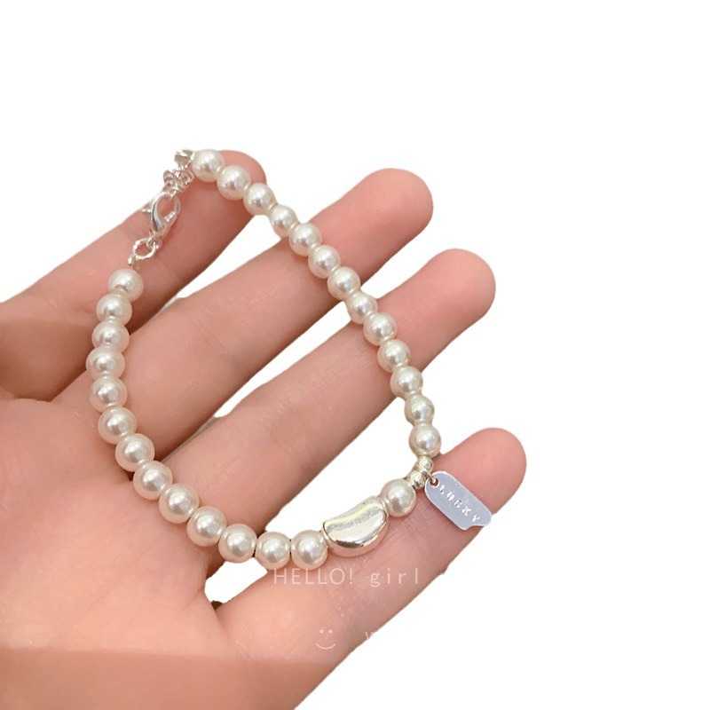 Silver pearl bracelet for Women, 2025 new style, light luxury, high-end, niche and exquisite layered bracelet accessory Item Picture