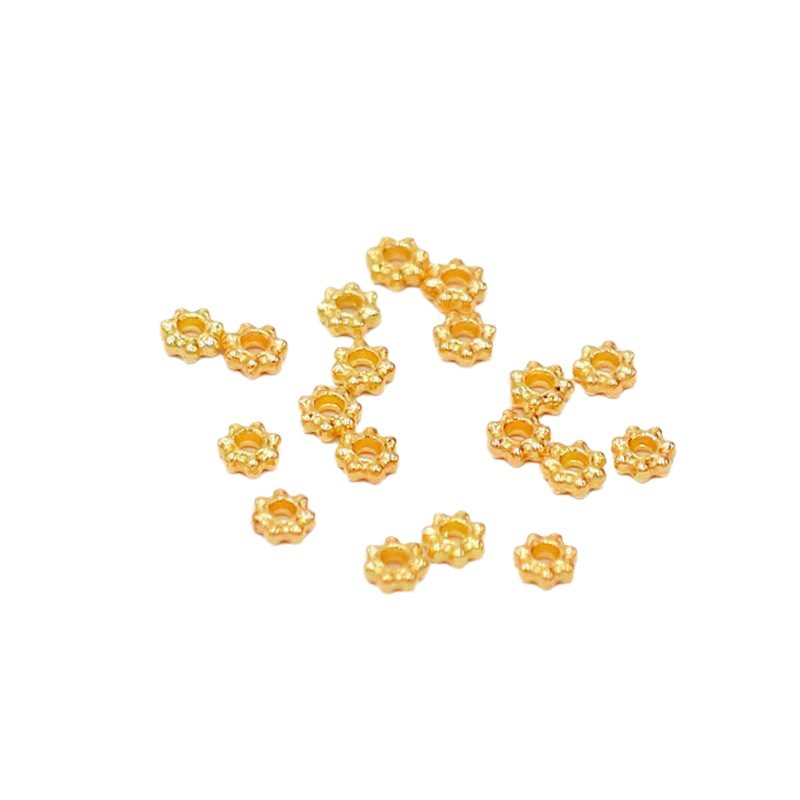 4mm/6mm snowflake spacer, flower stand, petal diy handmade jewelry accessories, bracelet, necklace, beaded and loose beaded materials Item Picture