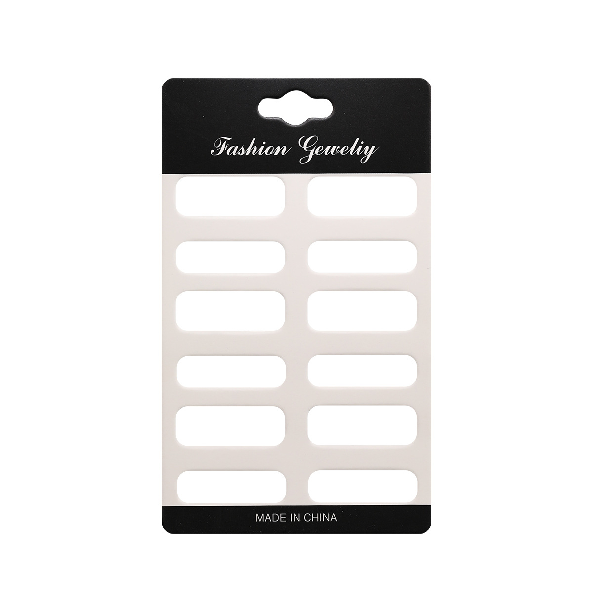 Extended multi-hole grab card paper children's hair clip set, tag card, long back plate, six-slot card Item Picture