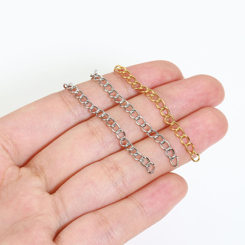 Necklaces, bracelets, earrings, extension chains, tail chains, extended chains, adjustable chains, diy jewelry, accessories, wholesale materials details Picture