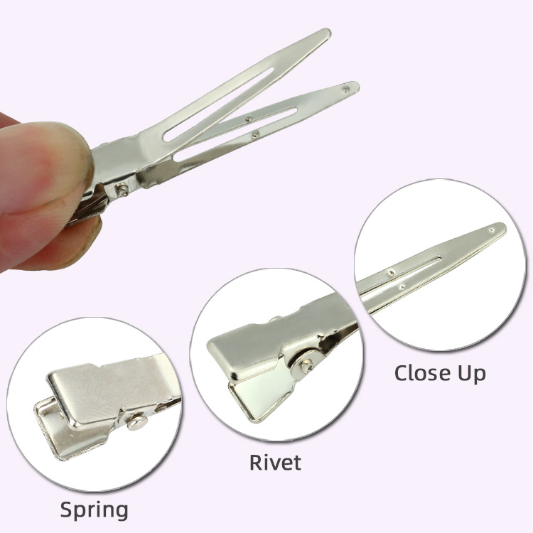 Hairdressing positioning clips, steel clips, perming clips, root fluffing clips, men's duckbeak clips, and stainless steel clips for hair salon sections Specification image