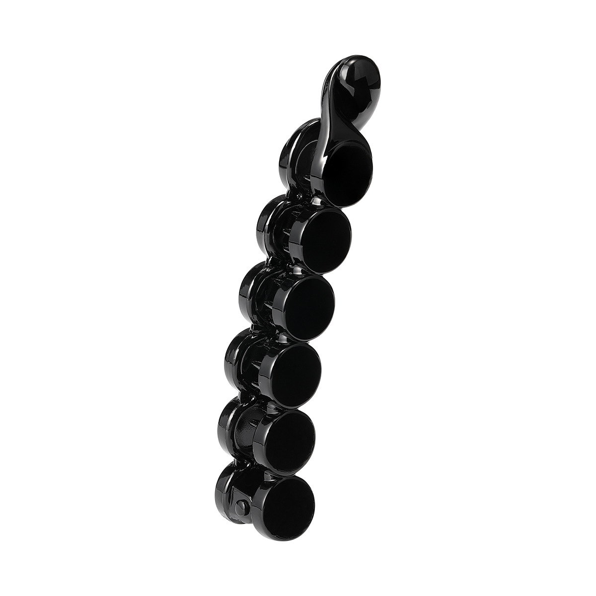 High ponytail hairpin for women at the back of the head 2025 new vertical clip, high-end hairpin 6 semi-round banana clip twist clip Item Picture