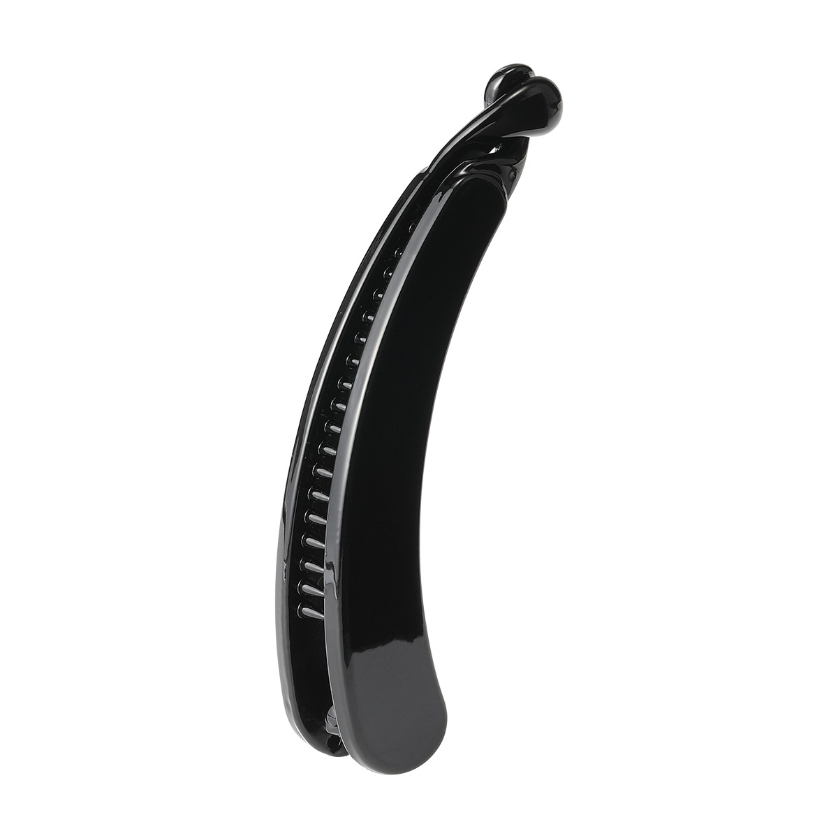 Korean hairpin with a sweet twist clip at the back of the head, 10.3cm moon-shaped banana clip, half-tied ponytail vertical clip Item Picture