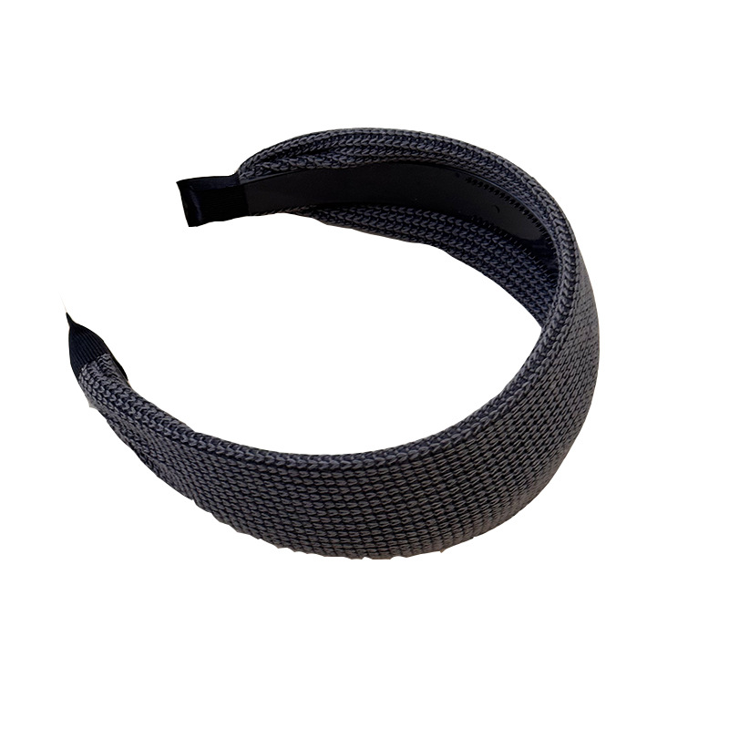 The wide-brimmed knitted headband of the same style as Yi Mengling's is a new versatile Korean woolen headband. It's a fashionable headband for women to go out in autumn and winter Item Picture