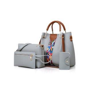Women's bag 2024 new style European and American fashion four-piece set, mother and child bag, shoulder bag, crossbody bag, bucket bag, multi-piece set undefined
