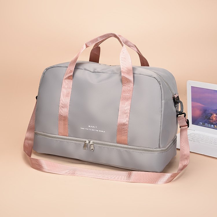Custom-made large-capacity travel bags with printed logos, hand-held crossbody fitness bags, dry and wet separation swimming storage bags undefined