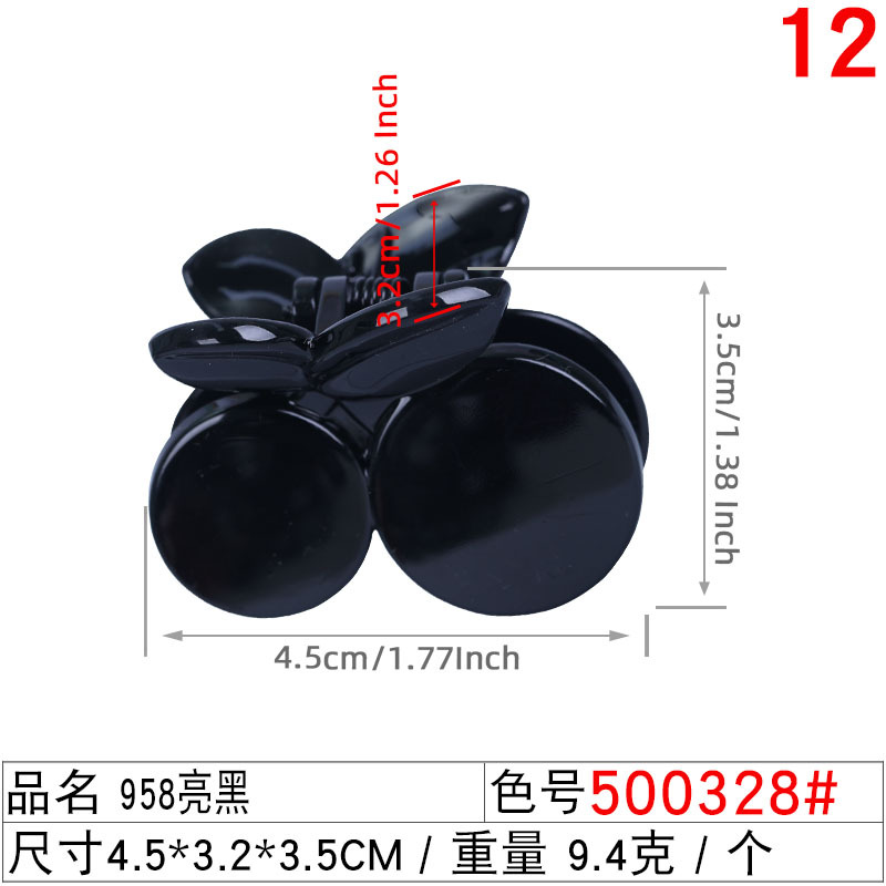 Cross-border versatile bangs clip 4.5 cm mini cross grab clip, women's diy handmade material accessory, children's hair clip undefined