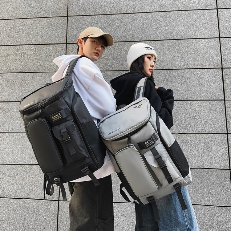 New backpack for men, large-capacity travel bag, water-resistant, fashionable and multi-functional computer backpack for college students Specification image