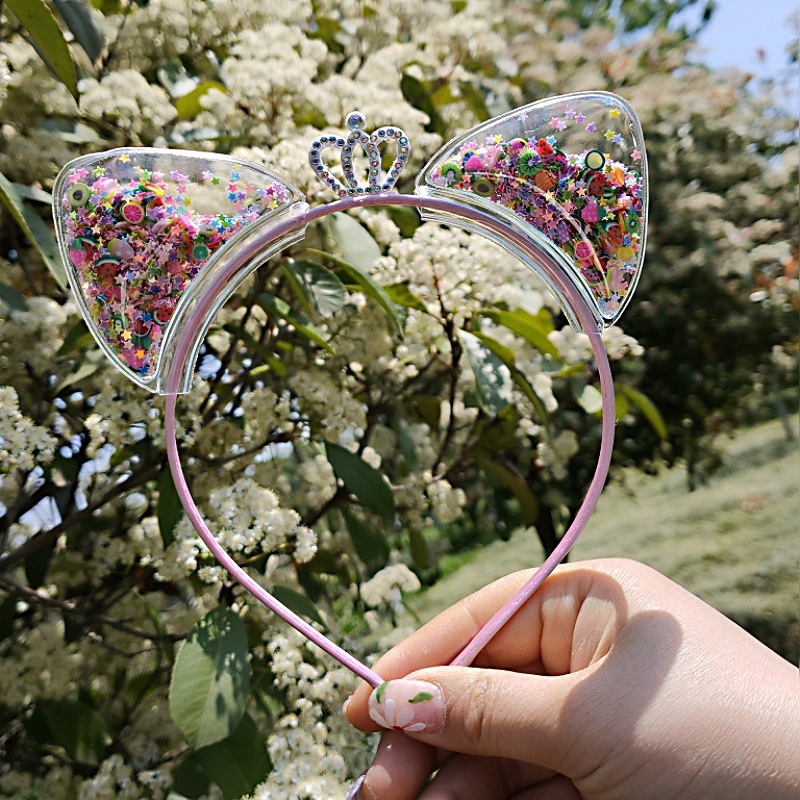 Cat ear headbands, hair clips, headwear, children's headwear, hair bands, kids' crowns, princess heads, girls' rabbit ears undefined