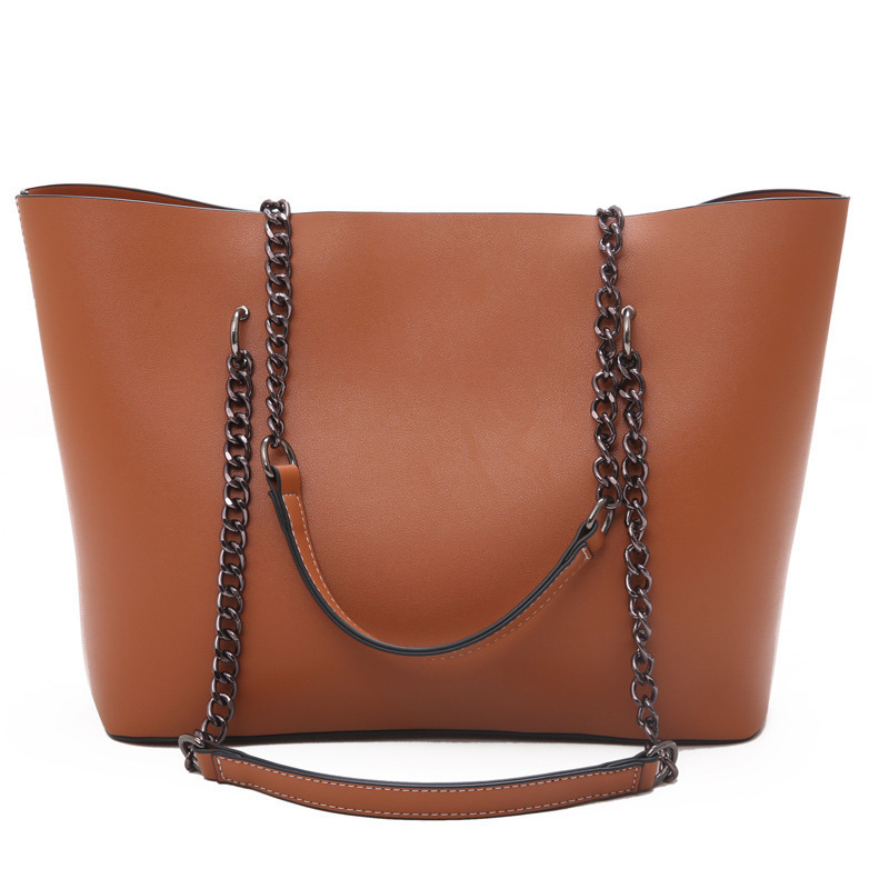 The 2020 new Korean-style chain tote bag with large capacity for women is a versatile and fashionable summer shoulder bag Item Picture