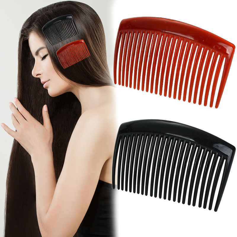 Wholesale of new bride black and coffee-colored hair combs, ancient-style hair comb accessories, hair clips, headwear, and plastic compression hair combs full image