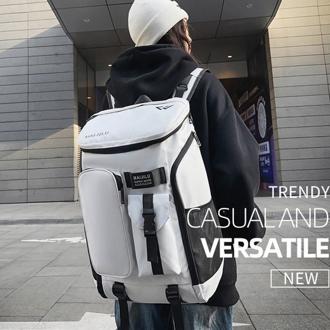 New backpack for men, large-capacity travel bag, water-resistant, fashionable and multi-functional computer backpack for college students full image