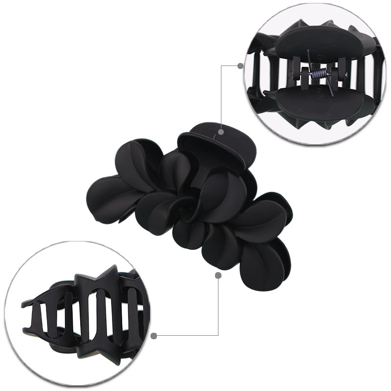 Direct sales from the manufacturer of large-sized leaf, large-claw, large-volume, multi-strand hair gripper from Europe and America. 13CM lady's strange hand for women Specification image