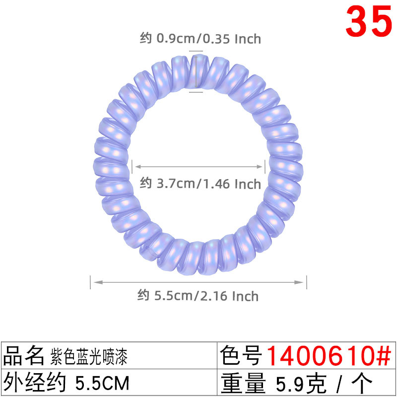 Autumn and winter new products: Purple wisteria telephone line hair band, milk purple elastic band, women's hair tie, and purple leather band accessories undefined